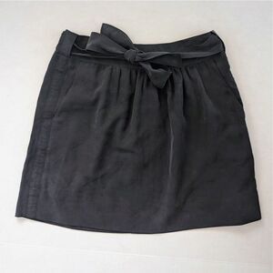 Elie Tahari Size‎ OP Petite Black Skirt With Attached Belt Includes Pockets
